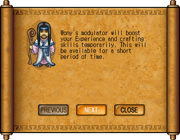 Modulator popup