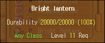 Bright lantern stats